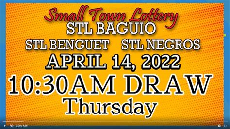 STL BAGUIO, STL BENGUET & STL NEGROS 10:30AM, LIVE .